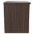 Napoli Brown Oak 500mm Wall Mounted Vanity Unit for Countertop Basins with Single Drawer and Polished Chrome Handle Side View