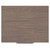 Napoli Brown Oak 500mm Wall Mounted Vanity Unit for Countertop Basins with Single Drawer and Polished Chrome Handle Top View