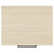 Napoli Light Oak 500mm Wall Mounted Vanity Unit for Countertop Basins with Single Drawer and Gunmetal Grey Handle Top Down View
