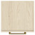 Napoli Light Oak 350mm x 1600mm Wall Mounted Tall Storage Unit with 2 Doors and Brushed Brass Handles Top Down View