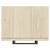 Napoli Light Oak 350mm Wall Mounted Side Cabinet with Single Door and Gunmetal Grey Handle Top Down View