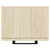 Napoli Light Oak 350mm Wall Mounted Side Cabinet with Single Door and Matt Black Handle Top Down View
