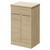 Napoli Light Oak 500mm Floor Standing Vanity Unit for Countertop Basins with 2 Doors and Polished Chrome Handles Right Hand View
