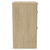 Napoli Light Oak 600mm Floor Standing Vanity Unit for Countertop Basins with 2 Drawers and Polished Chrome Handles Side View