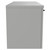 Napoli Gloss Grey Pearl 1000mm Wall Mounted Vanity Unit for Countertop Basins with 2 Drawers and Colore Matt Black Handles Side View