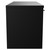 Napoli Matt Black 1000mm Wall Mounted Vanity Unit for Countertop Basins with 2 Drawers and Chrome Handles Side View