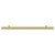 Cedar Brushed Brass 160mm Knurled Bar Furniture Handle Front View