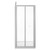 Niva 6 Chrome 900mm x 700mm Bi-Fold Door Shower Enclosure Front View