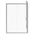 Niva 6 Chrome 1400mm x 760mm Sliding Door Shower Enclosure Front View