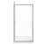 Niva 6 Chrome 700mm x 760mm Pivot Door Shower Enclosure Front View