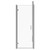 Niva 6 Chrome 800mm x 760mm Hinged Door Shower Enclosure Front View