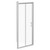 Niva 6 Chrome 1000mm x 900mm Sliding Door Shower Enclosure Left Hand View