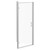 Niva 6 Chrome 1000mm x 900mm Hinged Door Shower Enclosure Left Hand View