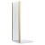 Luma 8 Brushed Brass 760mm Shower Enclosure Side Panel Front View