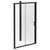 Niva 6 Matt Black 1400mm x 800mm Sliding Door Shower Enclosure Left Hand View