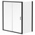 Niva 6 Matt Black 1700mm x 1000mm Sliding Door Shower Enclosure Right Hand View