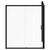 Niva 6 Matt Black 1700mm x 1000mm Sliding Door Shower Enclosure Front View
