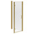 Niva 6 Brushed Brass 800mm x 760mm Hinged Door Shower Enclosure Left Hand View