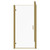 Niva 6 Brushed Brass 1000mm x 760mm Hinged Door Shower Enclosure Front View
