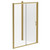 Niva 6 Brushed Brass 1600mm x 800mm Sliding Door Shower Enclosure Left Hand View