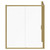 Niva 6 Brushed Brass 1700mm x 800mm Sliding Door Shower Enclosure Front View