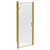 Niva 6 Brushed Brass 1000mm x 800mm Hinged Door Shower Enclosure Left Hand View