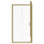 Niva 6 Brushed Brass 1000mm x 900mm Sliding Door Shower Enclosure Front View
