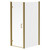 Niva 6 Brushed Brass 700mm x 900mm Hinged Door Shower Enclosure Right Hand View