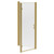 Niva 6 Brushed Brass 900mm x 1000mm Hinged Door Shower Enclosure Left Hand View