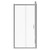 Luma 8 Chrome 1000mm x 700mm Sliding Door Shower Enclosure Front View
