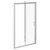 Luma 8 Chrome 1400mm x 700mm Sliding Door Shower Enclosure Left Hand View