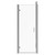 Luma 8 Chrome 800mm x 800mm Hinged Door Shower Enclosure Front View
