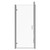 Luma 8 Chrome 900mm x 800mm Hinged Door Shower Enclosure Front View