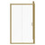 Luma 8 Brushed Brass 1200mm x 700mm Sliding Door Shower Enclosure Front View