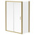Luma 8 Brushed Brass 1400mm x 700mm Sliding Door Shower Enclosure Right Hand View