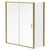 Luma 8 Brushed Brass 1700mm x 700mm Sliding Door Shower Enclosure Right Hand View