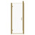 Luma 8 Brushed Brass 800mm x 700mm Hinged Door Shower Enclosure Front View
