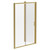 Luma 8 Brushed Brass 1400mm x 800mm Sliding Door Shower Enclosure Left Hand View