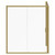 Luma 8 Brushed Brass 1400mm x 900mm Sliding Door Shower Enclosure Front View