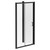 Luma 8 Matt Black 1200mm x 700mm Sliding Door Shower Enclosure Left Hand View
