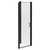 Luma 8 Matt Black 800mm x 760mm Hinged Door Shower Enclosure Left Hand View