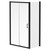 Luma 8 Matt Black 1200mm x 800mm Sliding Door Shower Enclosure Right Hand View