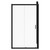 Luma 8 Matt Black 1200mm x 800mm Sliding Door Shower Enclosure Front View