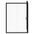 Luma 8 Matt Black 1400mm x 800mm Sliding Door Shower Enclosure Front View