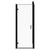 Luma 8 Matt Black 800mm x 800mm Hinged Door Shower Enclosure Front View