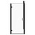 Luma 8 Matt Black 900mm x 1000mm Hinged Door Shower Enclosure Front View