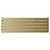 Hudson Latitude Colore Brushed Brass 376mm x 1200mm Single Panel Radiator View from Front