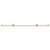 Hudson Latitude Colore Brushed Brass 376mm x 1800mm Single Panel Radiator View from Top