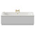 Metropole 1700mm x 750mm 12 Jet Brushed Brass V-Tec Double Ended Whirlpool Bath View from Front