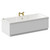 Legend 1700mm x 700mm Right Hand 12 Jet Brushed Brass V-Tec Single Ended Whirlpool Bath Left Hand View